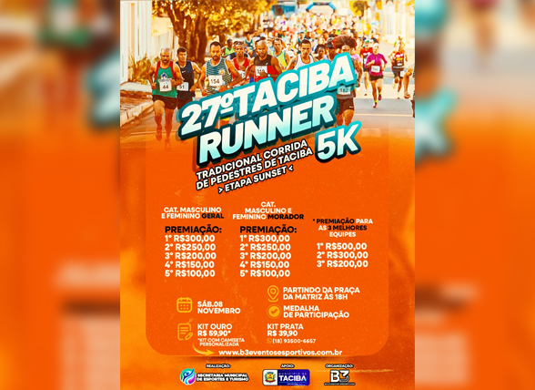 27º TACIBA RUNNER - ETAPA SUNSET