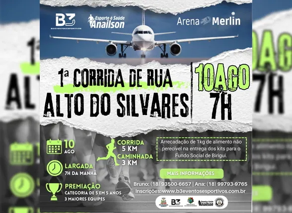 1° CORRIDA RUA  ALTO DO SILVARES